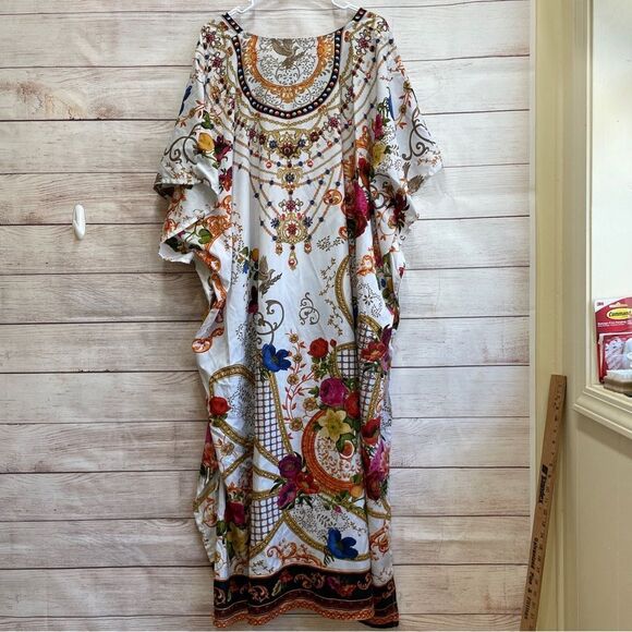 VINTAGE WINLAR MAXI CAFTAN HOUSE/PATIO DRESS - Picture 4 of 5